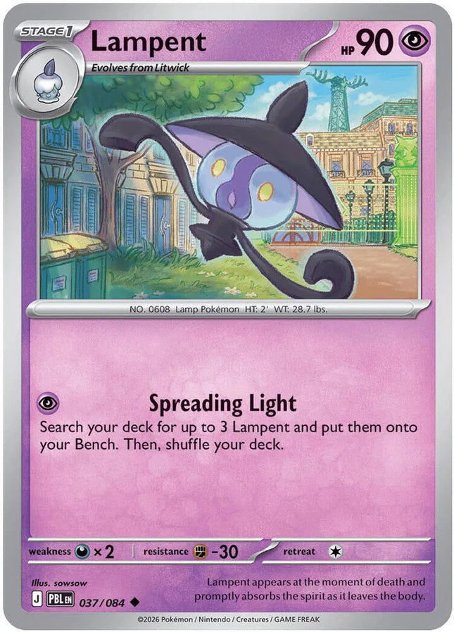 Lampent Pitch Black Uncommon 037/084 Reverse Holofoil