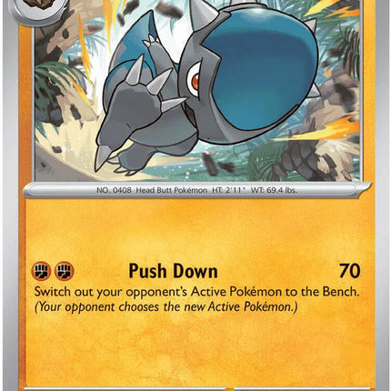 Cranidos Pitch Black Common 044/084 Reverse Holofoil