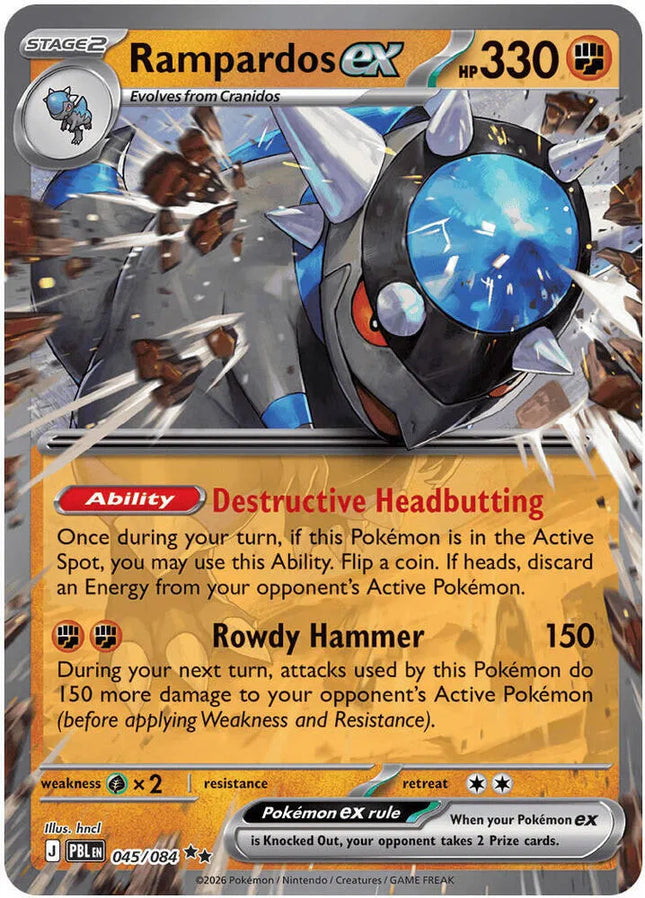 Rampardos ex Pitch Black Double Rare 045/084