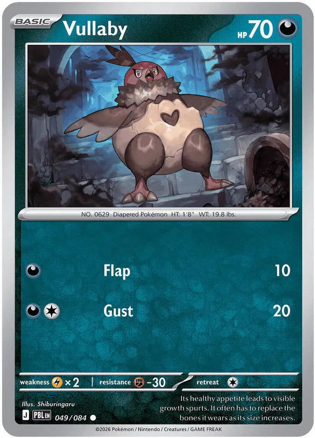 Vullaby Pitch Black Common 049/084 Reverse Holofoil