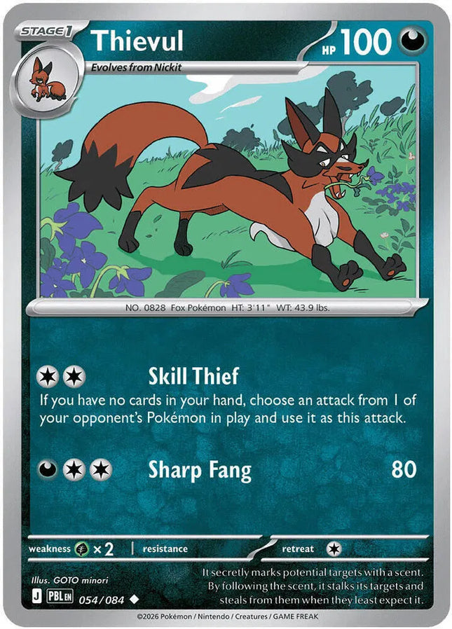 Thievul Pitch Black Uncommon 054/084 Reverse Holofoil