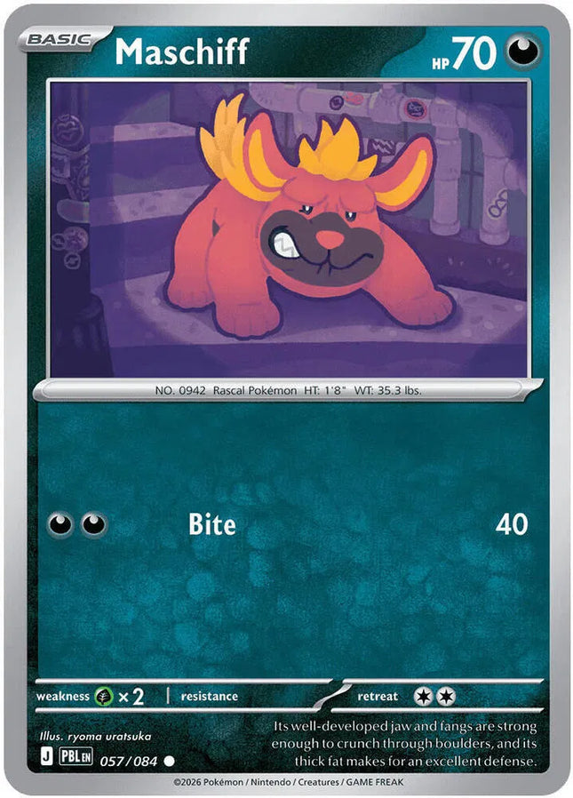 Maschiff Pitch Black Common 057/084 Reverse Holofoil