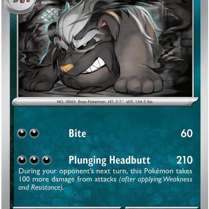 Mabosstiff Pitch Black Common 058/084 Reverse Holofoil