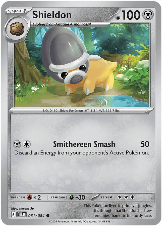 Shieldon Pitch Black Common 061/084 Reverse Holofoil