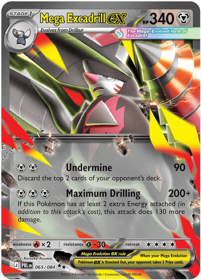 Mega Excadrill ex Pitch Black Double Rare 065/084