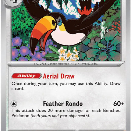 Toucannon Pitch Black Uncommon 068/084 Reverse Holofoil