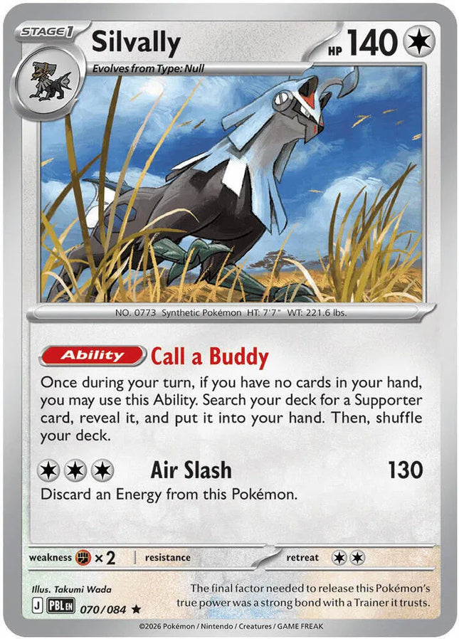 Silvally Pitch Black Rare 070/084 Holofoil