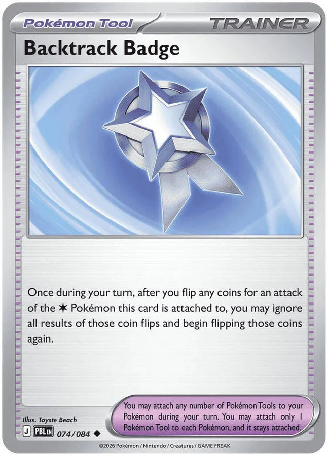 Backtrack Badge Pitch Black Uncommon 074/084 Reverse Holofoil