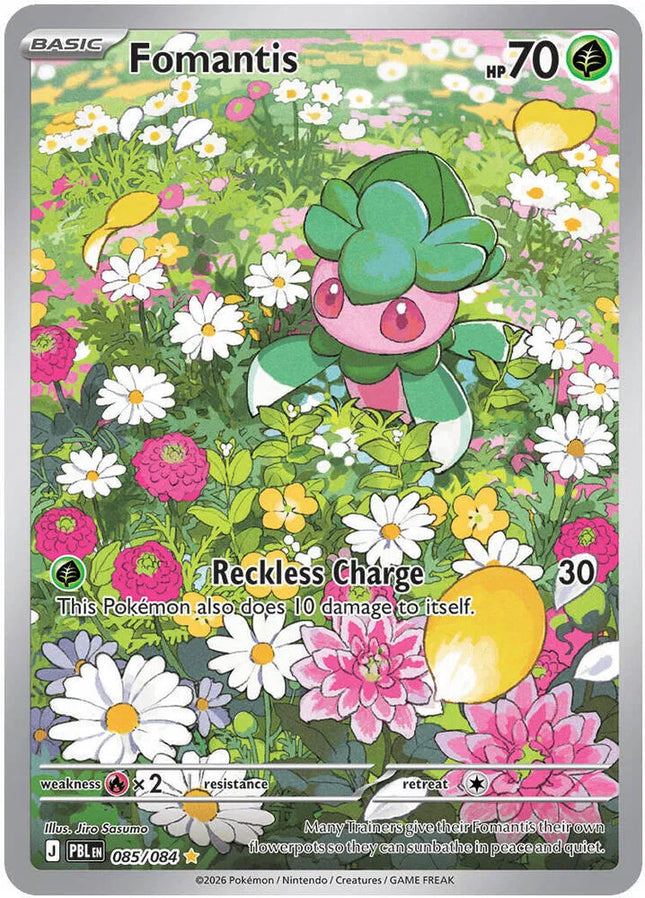 Fomantis Pitch Black Illustration Rare 085/084