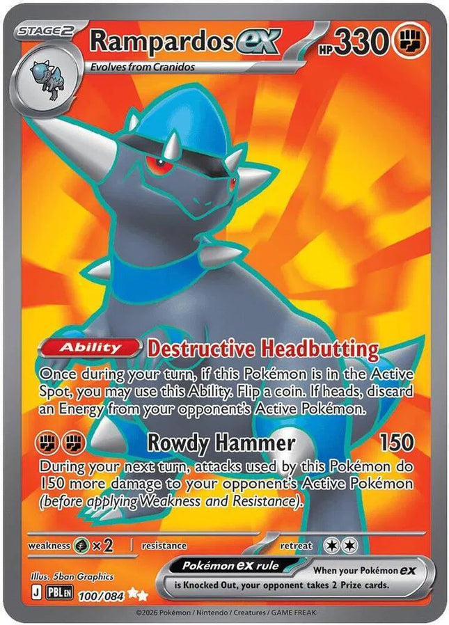Rampardos ex Pitch Black Ultra Rare 100/084
