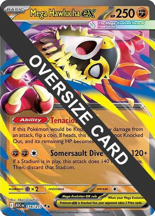 Mega Hawlucha ex - 116/217 Jumbo Cards Double Rare