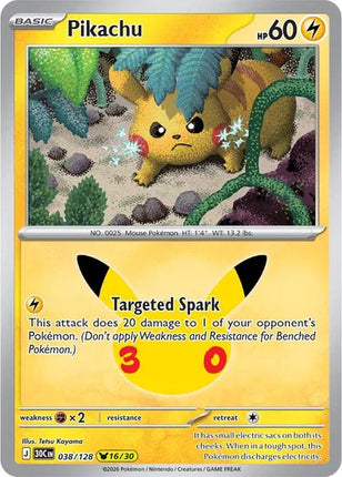 Pikachu 30th Celebration None 038/128 Holofoil