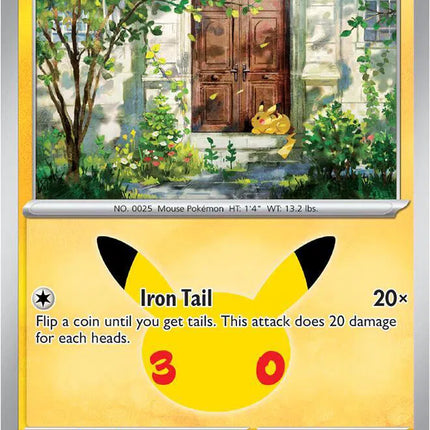 Pikachu 30th Celebration None 039/128 Holofoil