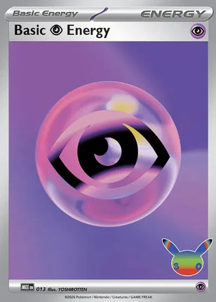 Basic Psychic Energy - 013 (30th Celebration) MEE: Mega Evolution Energies Futuristic Rare