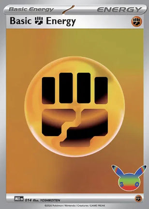 Basic Fighting Energy - 014 (30th Celebration) MEE: Mega Evolution Energies Futuristic Rare