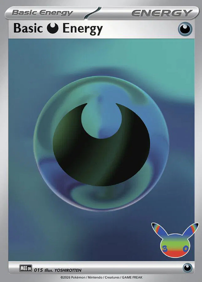 Basic Darkness Energy - 015 (30th Celebration) MEE: Mega Evolution Energies Futuristic Rare