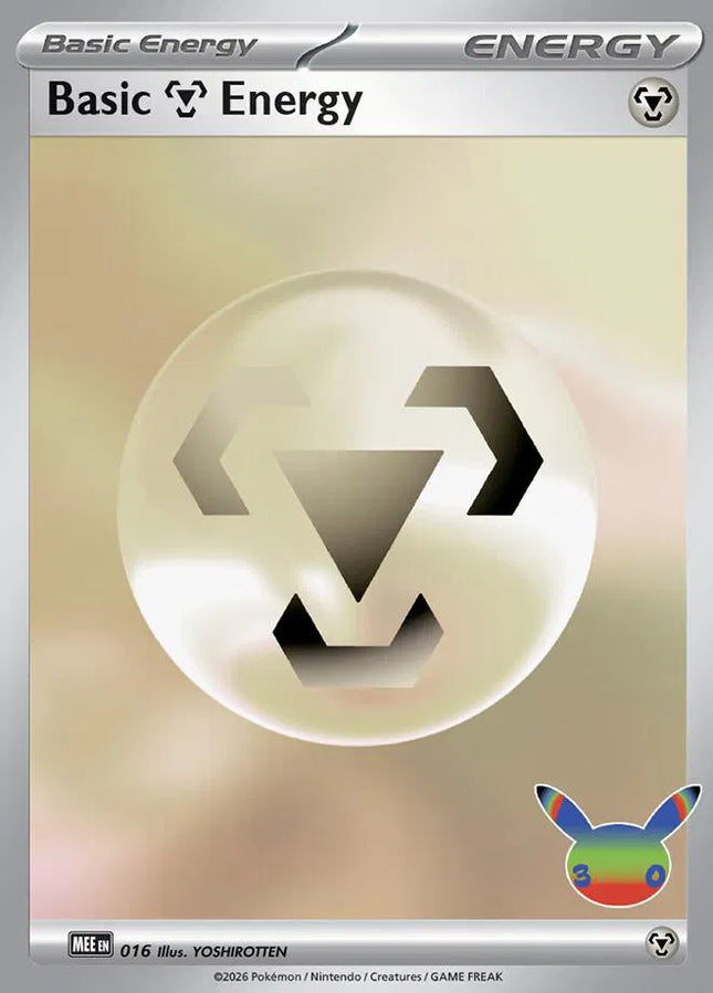 Basic Metal Energy - 016 (30th Celebration) MEE: Mega Evolution Energies Futuristic Rare
