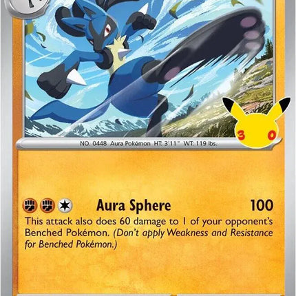 Lucario - 095 (30th Celebration) Mega Evolution Promos Promo 095 Holofoil
