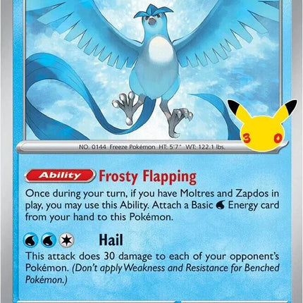 Articuno - 097 (30th Celebration) Mega Evolution Promos Holofoil