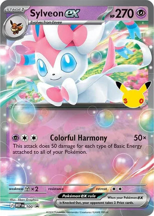 Sylveon ex - 100 (30th Celebration) Mega Evolution Promos Promo 100