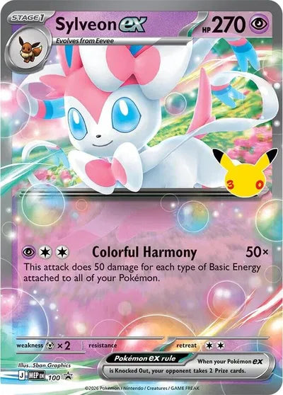 Sylveon ex - 100 (30th Celebration) Mega Evolution Promos Promo 100
