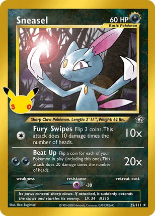 Sneasel 30th Celebration: Classic Collection Classic Collection 25/111