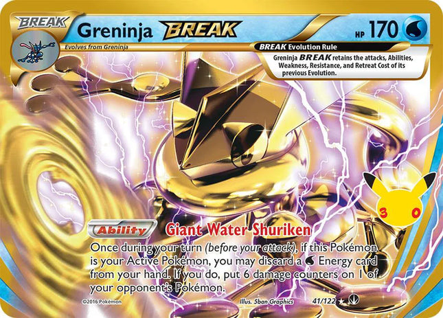 Greninja BREAK 30th Celebration: Classic Collection Classic Collection 41/122