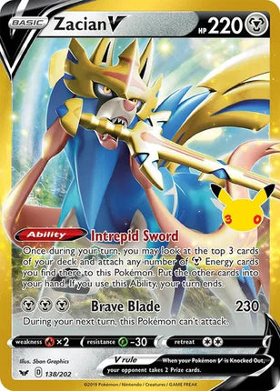 Zacian V 30th Celebration: Classic Collection Classic Collection 138/202