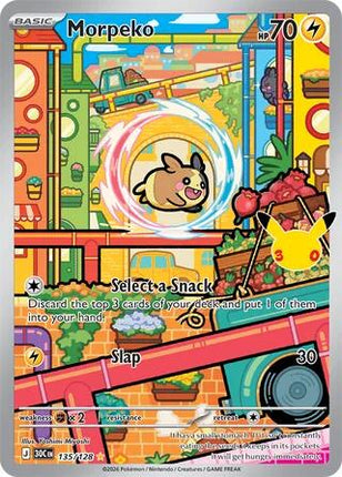 Morpeko 30th Celebration Illustration Rare 135/128