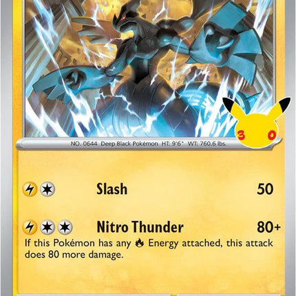 Zekrom 30th Celebration Rare 056/128 Holofoil