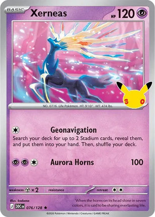 Xerneas 30th Celebration 076/128 Holofoil