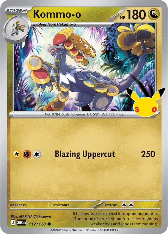 Kommo-o 30th Celebration 112/128 Holofoil