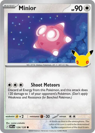 Minior 30th Celebration 124/128 Holofoil