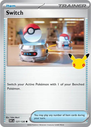 Switch 30th Celebration Common 127/128 Holofoil