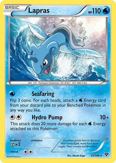 Lapras Holo Rare • 35 XY Base Set
