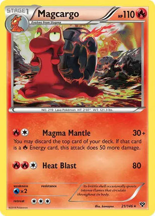 Magcargo Rare • 21 XY Base Set
