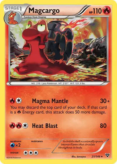 Magcargo Rare • 21 XY Base Set