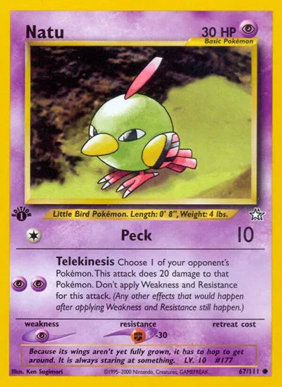 Natu Neo Genesis Common 67 1st Edition (LP)