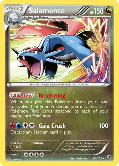 Salamence Holo Rare • 64 Plasma Blast