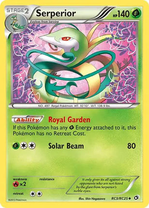 Serperior Uncommon • RC3 Legendary Treasures: Radiant Collections