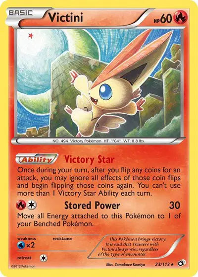 Victini Holo Rare • 23 Legendary Treasures