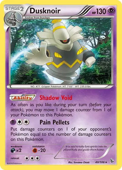 Dusknoir Holo Rare • 40 Flashfire