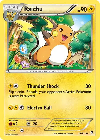 Raichu Uncommon • 28 Furious Fists