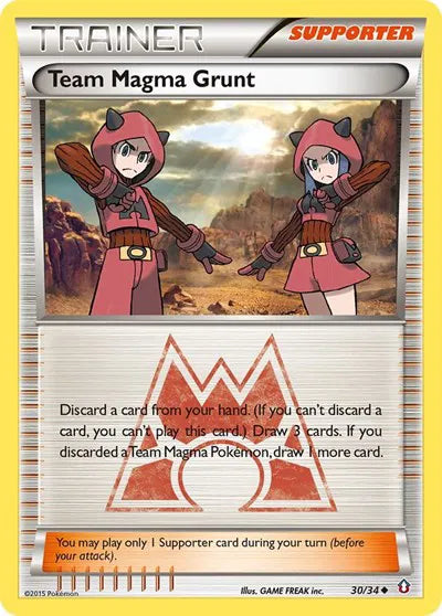 Team Magma Grunt Double Crisis Uncommon 30