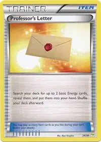 Professor's Letter (Noivern)  Common • 24 XY Trainer Kit: Sylveon & Noivern