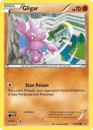 Gligar Common • 36 Roaring Skies Reverse Holofoil
