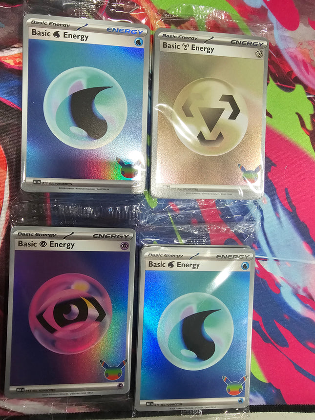 Pokémon 30th Anniversary Energies Pack Holofoil Sealed (16 Cards)