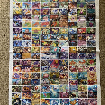 Pokemon Scarlet & Violet 151 Poster Only of Original 151 Pokemon Characters