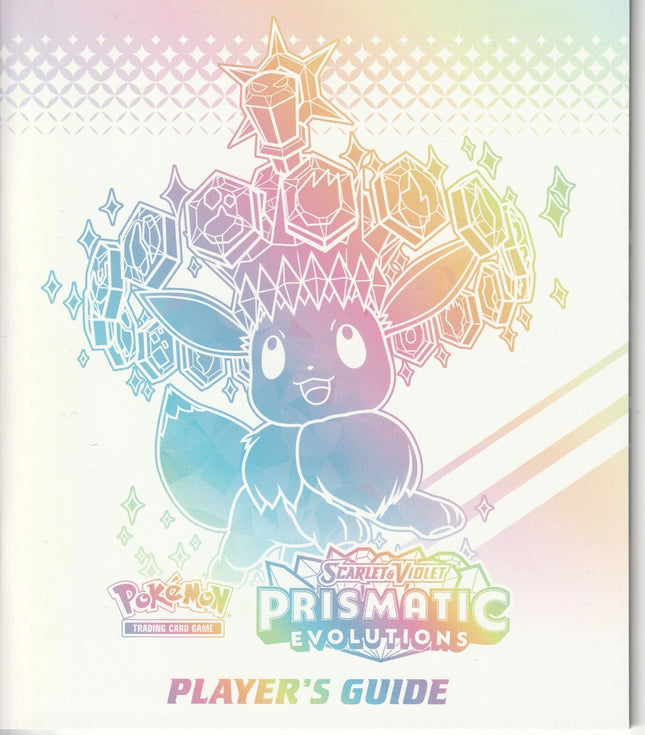 Pokemon TCG Prismatic Evolutions - ETB Player's Guide Manual Book