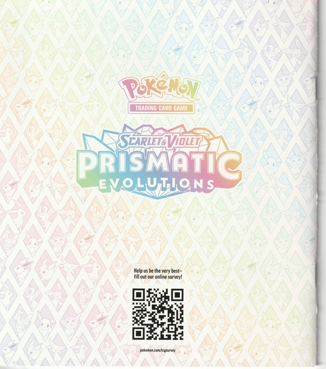 Pokemon TCG Prismatic Evolutions - ETB Player's Guide Manual Book